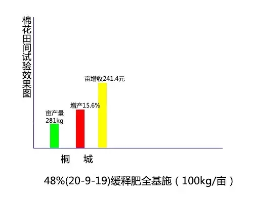 棉花田間肥效試驗對比結果